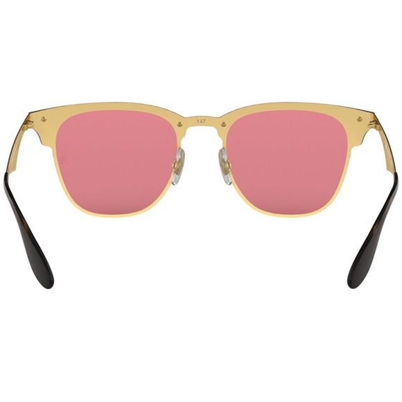 Ray-Ban Sunglasses Gold w/Pink Mirrored Lens - Picture 7 of 7